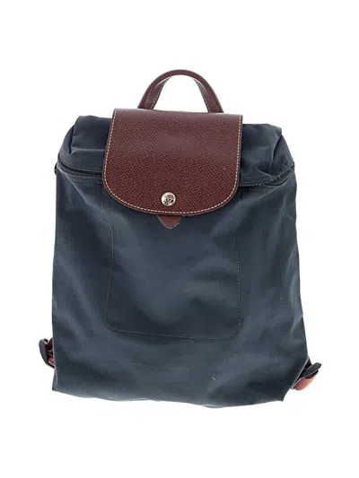 Pre-owned Longchamp Backpack In Blue