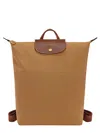 Longchamp Backpack Le Pliage Medium In Brown