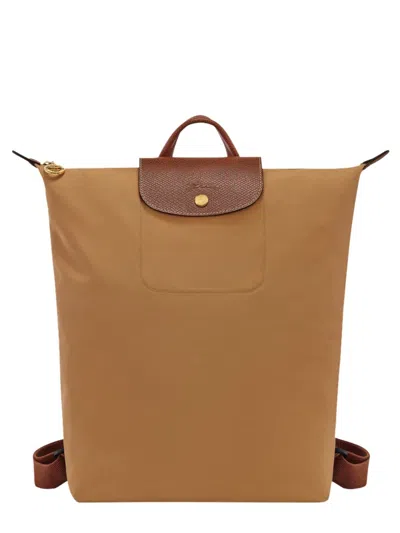 Longchamp Backpack Le Pliage Medium In Brown