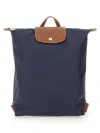 Longchamp Le Pliage Original M Backpack Fabric Leather