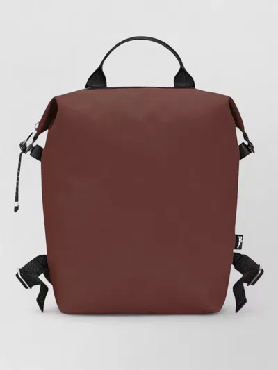 Longchamp Backpack Roll Top Adjustable Straps Handle