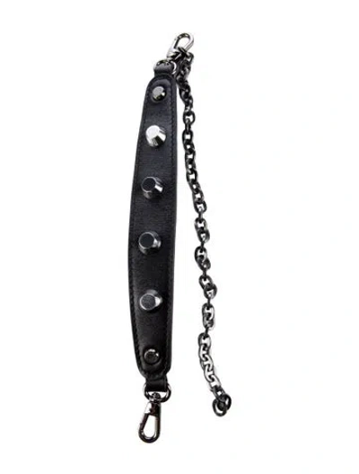 Pre-owned Longchamp Bag Strap In Black