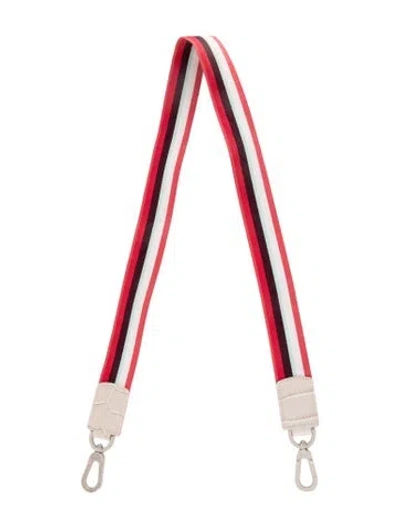 Pre-owned Longchamp Bag Strap In White