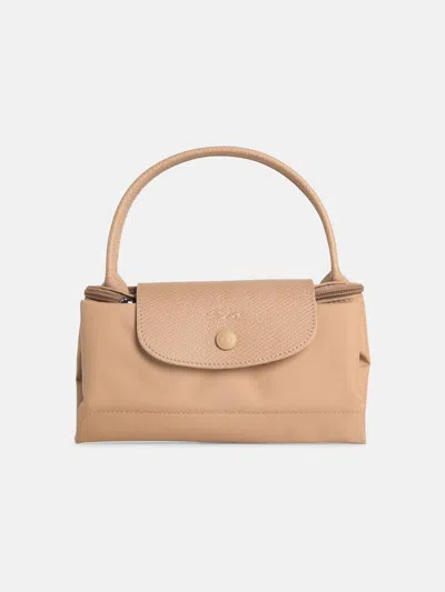 Longchamp Bag With Beige Tela 's Le Pliage One' Handle In Pink