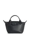 Longchamp Bag With Black Leather  Handle In Black