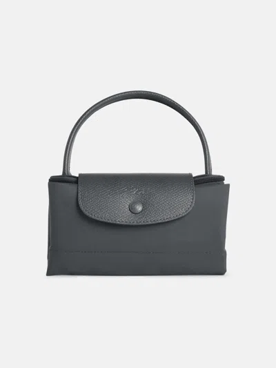 Longchamp Bag With 's Le Pliage One' Handle In Anthracite Tela In Black
