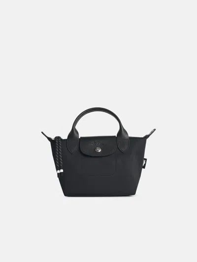 Longchamp Bag With 'xs Le Pliage Energy' Handle In Black Recycled Tela