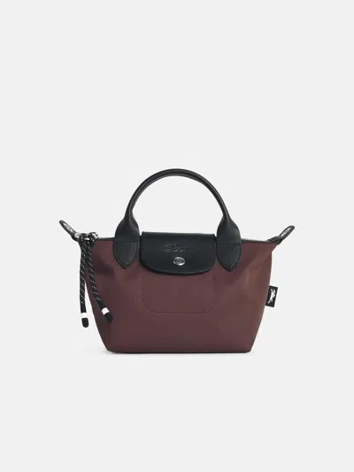 Longchamp Bag With 'xs Le Pliage Energy' Handle In Tela Cocoa In Brown