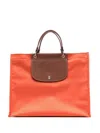 Longchamp Carrot Nylon Tote Bag
