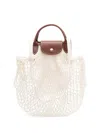 Longchamp Le Pliage Filet L Bag In Beige