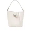 Longchamp Le Roseau Clasp-detail Bucket Bag In White