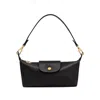 Longchamp Le Pilage Xtra Black Crossbody Bag With Removable Shoulder Strap And Embossed Logo On The Front In L In Black
