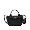 Longchamp Le Pilage Energy Black Handbag With Embossed Logo On The Front And Adjustable And Removable Shoulder In Black