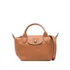 Longchamp Le Pilage Xtra Brown Medium Shoulder Strap With Removable Shoulder Strap And Embossed Lgoo On The Fr In Brown