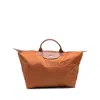 Longchamp Bags Brown In Orange
