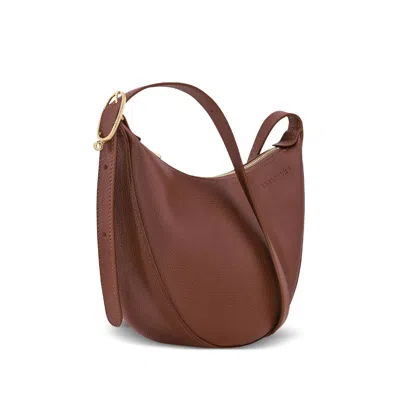 Longchamp Bags Brown In Burgundy