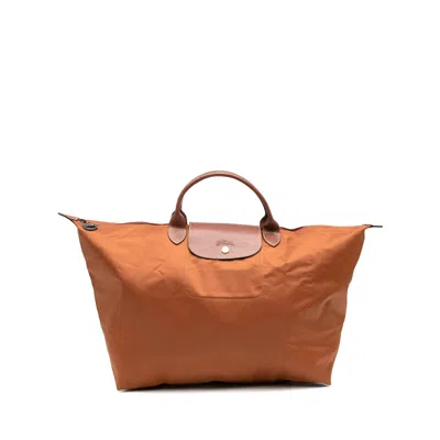 Longchamp Bags Brown In Orange