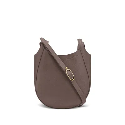 Longchamp Taupe Le Foulonne Small Crossbody Bag In Brown