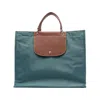 Longchamp Leather Tote Bags In Green