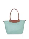 Longchamp Celadon Coloured Le Pliage Original L Bag In Green