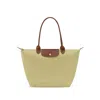 Longchamp Pistachio Coloured Le Pliage Original L Bag