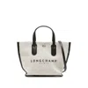 Longchamp Ecru Logo Xs Tote In Neutral