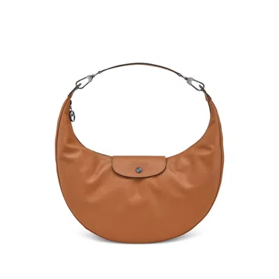 Longchamp Bags Orange In Brown