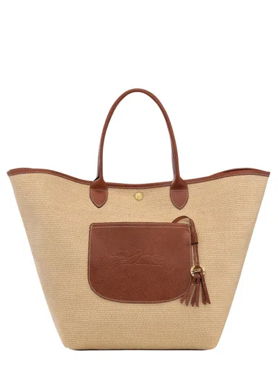 Longchamp Basket Bag La Pliage L In Brown