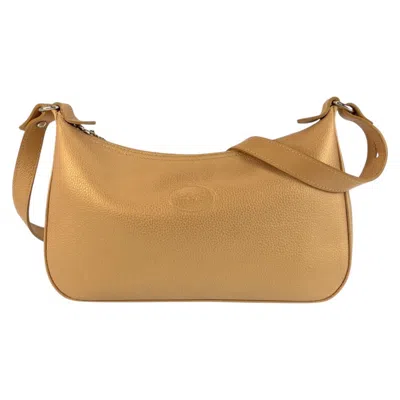 Pre-owned Longchamp Beige Leather Pochette Shoulder Bag ()