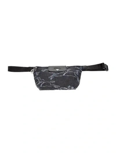 Pre-owned Longchamp Belt Bag In Gray