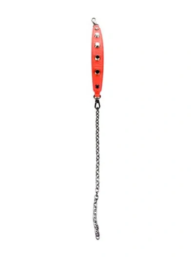 Pre-owned Longchamp Belt Strap Extender In Orange