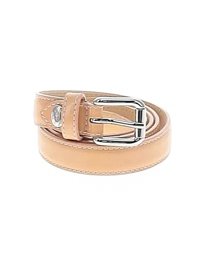 Pre-owned Longchamp Belt In Tan