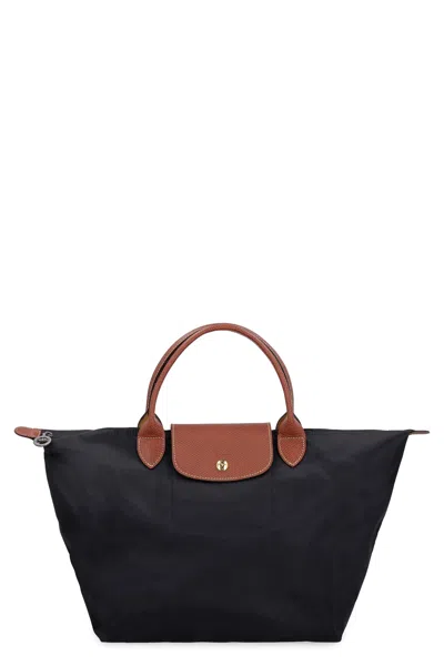 Longchamp Black Le Pliage Original M Bag
