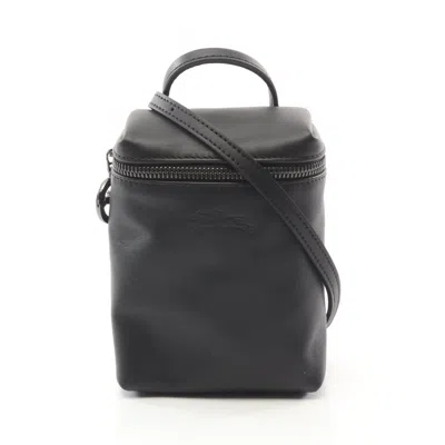 Pre-owned Longchamp Black Leather Shoulder Bag ()
