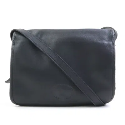 Pre-owned Longchamp Black Leather Shoulder Bag ()