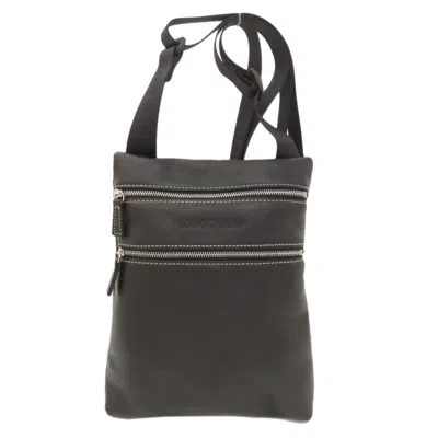 Pre-owned Longchamp Black Leather Shoulder Bag ()