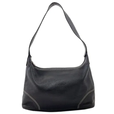 Pre-owned Longchamp Black Leather Shoulder Bag ()