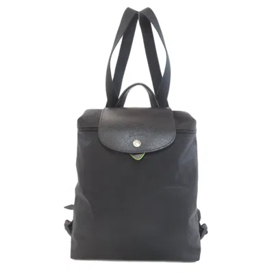 Pre-owned Longchamp Black Nylon Backpack ()