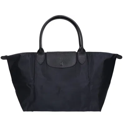 Pre-owned Longchamp Black Nylon Tote Bag ()