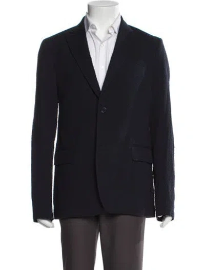 Pre-owned Longchamp Blazer In Blue