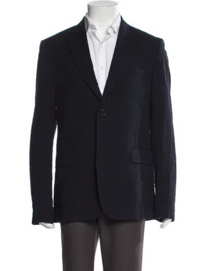 Pre-owned Longchamp Blazer In Blue