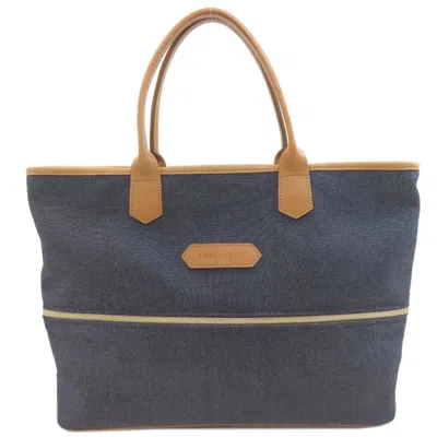 Pre-owned Longchamp Blue Blue Handbag () In Multi