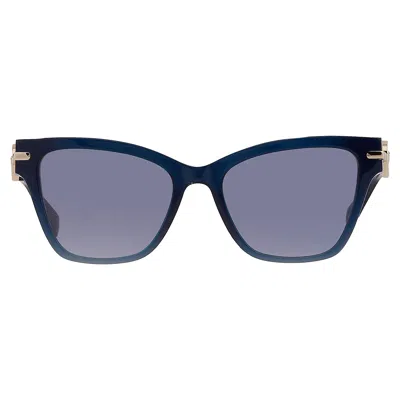 Longchamp Blue Butterfly Ladies Sunglasses Lo737s 400 52 In Black