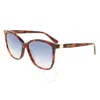 Longchamp Blue Gradient Butterfly Ladies Sunglasses Lo708s 230 57