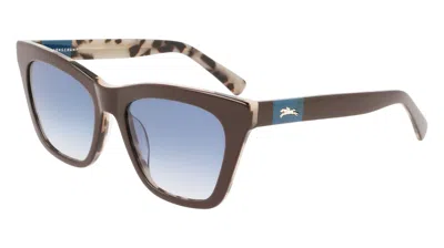 Longchamp Blue Gradient Cat Eye Ladies Sunglasses Lo715s 201 54 In ["blue","brown"]