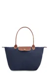 Longchamp Blue Navy Le Pliage Original M Bag