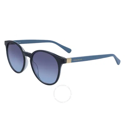 Longchamp Blue Oval Ladies Sunglasses Lo658s 424 51