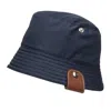Longchamp Reversible Bucket Hat In Navy/artichoke