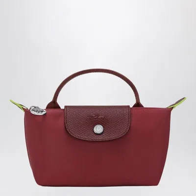 Longchamp Bordeaux Leather Clutch