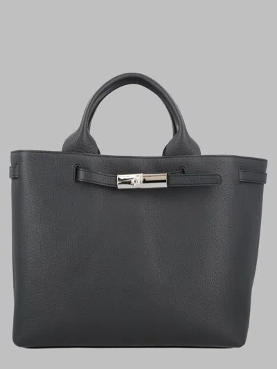 Longchamp Borsa A Mano "le Smart" Large In Black